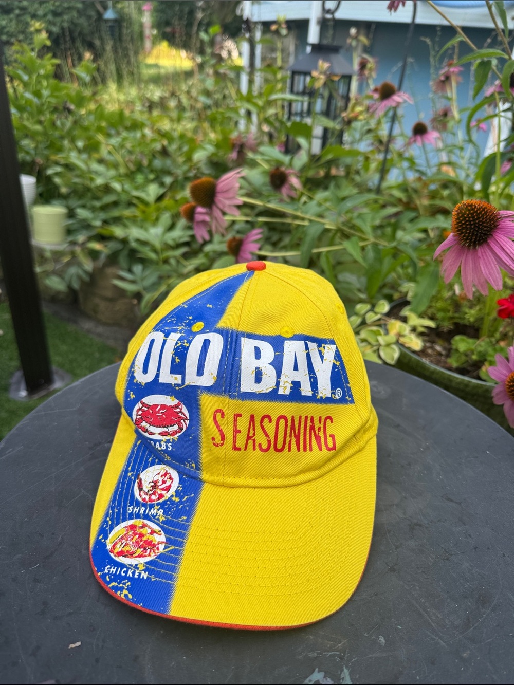 Kids' Yellow & Blue Baseball Cap - Seasoning Logo
